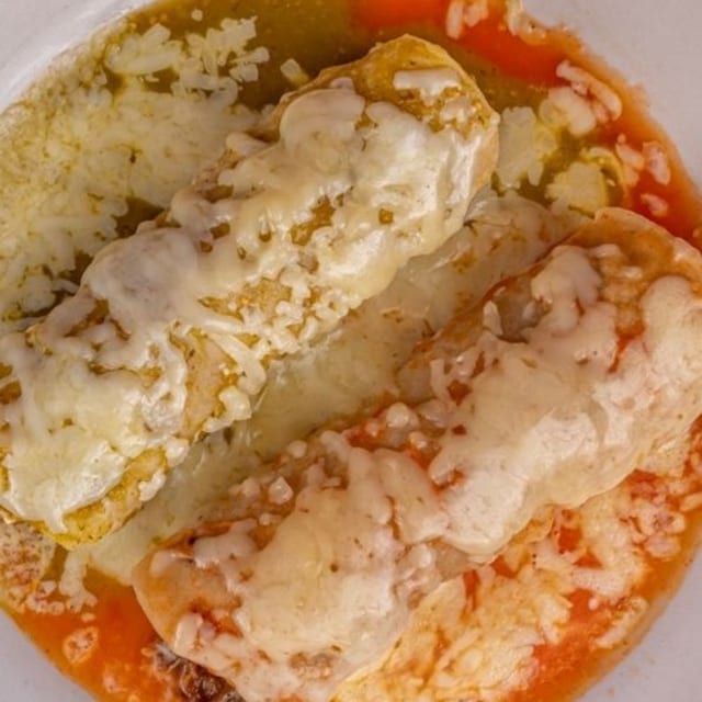 Spinach & Corn Enchilada.