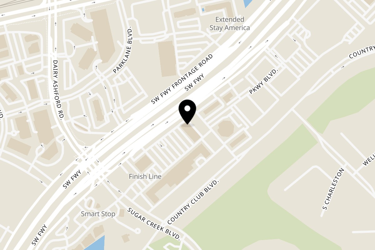 Map showing the location of Berryhill Baja Grill on 13703 Southwest Fwy in Sugar Land